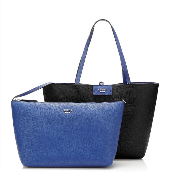 Guess Bobbi Tote Bag, Cobalt Blue - Picture 2 of 4
